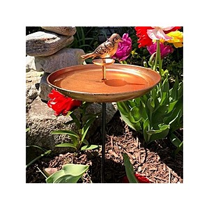 Touch of Eco Copper Bird & Butterfly Bird Bath & Water Oasis (1 or 2 pack) $23.19