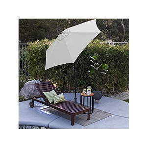 Astella 7.5' Round Crank Open, Push Tilt, 6 Fiberglass Rib Aluminum Frame Patio Umbrella, various colors $21.59