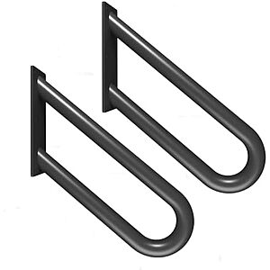 2-Pack 20" U-Shape Wall Mount Stair Handrail for 1-2 Steps (Black) $27.99 + Free Shipping
