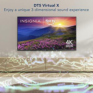 INSIGNIA 50" Class F50 Series LED 4K UHD Smart Fire TV with Alexa Voice Remote (NS-50F502NA26) $159.71