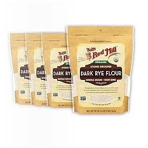 [SnS, AC] $10.20* | 4-Pack 20-Oz Bob’s Red Mill Organic Dark Rye Flour at Amazon
