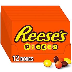 [SnS, AC] $9.60* | 12-Ct 4-Oz Reese's Pieces Peanut Butter Candy Boxes at Amazon
