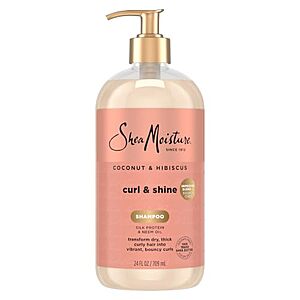 [SnS, AC] $7.48* | 24-Oz SheaMoisture Curl & Shine Shampoo (Coconut and Hibiscus) at Amazon