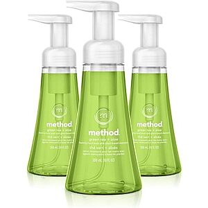 [SnS, AC] $8.69 | 3-Pack 10-Oz Method Foaming Hand Soap (Green Tea + Aloe) at Amazon