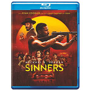 Sinners (Blu-ray + Digital) $9.99 + Free Shipping w/ Walmart+ or on $35+