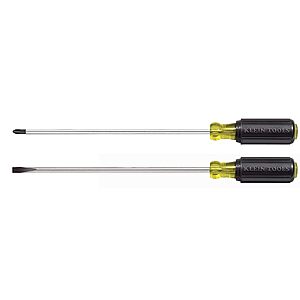 Klein Tools 2-Piece 10" Long Blade Screwdriver Set (85072) $22.99 + Free Shipping w/ Prime or on $35+