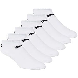 $5.26* | 6-Pk Women's PUMA Low-Cut Logo Runner Socks (White/Black) at Amazon
