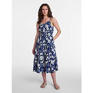Time and Tru Women's 100% CVotton Spaghetti Strap Midi Dress (Sizes XS-XXXL) from $9.86 + Free S&H w/ Walmart+ or on $35+