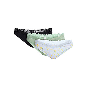 3-Pack No Boundaries Women's 95% Cotton Thong Panties (Various) from $4.42 + Free S&H w/ Walmart+ or on $35+