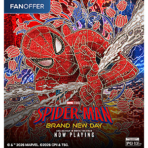 Fandango Labor Day Weekend Offer: $5 Off One Movie Ticket for Spider-Man: Brand New Day (2026) (Valid thru 9/7)