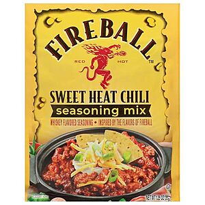 [SnS] $11.40 | 12-Pack 1.25-Oz Weber Fireball Sweet Heat Chili Seasoning Mix at Amazon (95￠ each)