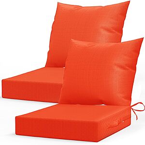 2-Pack 24"x24" L’AGRATY Outdoor Chair Cushions w/ Backrest $23.99 + Free Shipping w/ Prime or on $35+