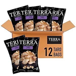 [NEW, SnS] $32.60 | 12-Pack 5-Oz Terra Vegetable Chips (Taro w/ Sea Salt) at Amazon ($2.72 each)