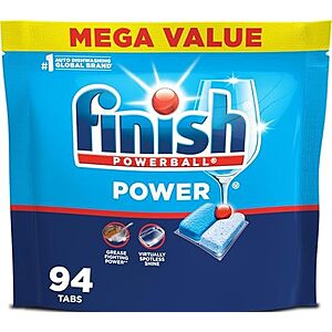 [SnS] $13.63* | 94-Count Finish Powerball Power Dishwasher Pods at Amazon (14.5￠ each)