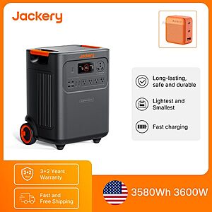 Jackery HomePower 3600 Plus 3580Wh 3600W Portable Power Station with 102W Fast Charger $1113 + Free S/H