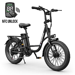 Spacewalk EB013 1500W Electric Bike 48V 13Ah 28mph 60Mile Range 20in x 3.0in Fat Tires $298 + Free S/H