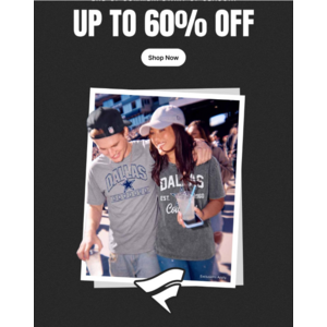 Fanatics: Up to 60% off Labor Day Sale