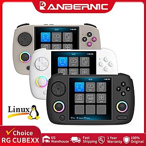 ANBERNIC RG CubeXX Handheld Game 3.95" IPS Screen Console 64G Retro Gaming Player $58 + Free Shipping