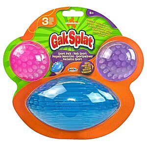 3-Pack Nickelodeon Gak Splat Sport Ball Bundle (2 Balls + 1 Football) $6.31 + Free Shipping w/ Prime or on $35+