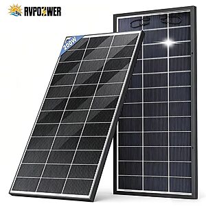 RVPOZWER 200W Bifacial Solar Panel 18BB N-Type Mono Cells  $66.7 + Free Shipping