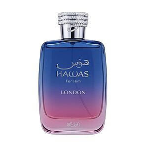 $37.95* | 3.38-Oz Rasasi Hawas London Eau de Parfum Spray for Men at Amazon
