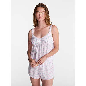 No Boundaries Woven Cami Top and Shorts Sleep Set, 2-Piece, Women's XS-XXL $6.78