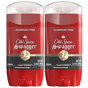 [SnS, AC] $14.78 | 3 × 2-Pack 3-Oz Old Spice Aluminum Free Deodorant for Men (Swagger with Cedarwood) ($4.93 each) at Amazon