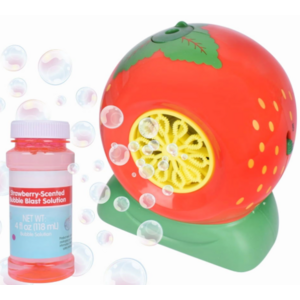 Play Day Strawberry Bubble Blower w/ 4-Oz Scented Bubble Solution $3 + Free S&H w/ Walmart+ or on $35+