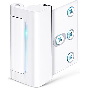 CRANACH Door Reinforcement Lock for Inward Swinging Doors (Black or White) $6.49 + Free Shipping w/ Prime or on $35+