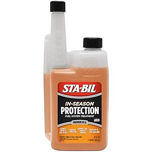 $10.53 | 32-Oz STA-BIL In-Season Fuel System Treatment & Injector Cleaner at Amazon