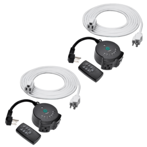 2-Pack: ClearPower Indoor/Outdoor Water-Resistant Lighting Timers + 12ft. Extensions $14.99 + Free Shipping