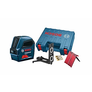 Bosch 40-ft Red Self-Leveling Cross-line Laser Level one_size | GLL 55 $159