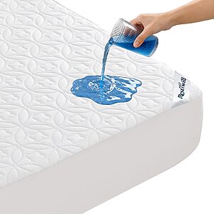 RestTwill Waterproof Mattress Protector Queen, Noiseless Mattress Pad $29.99