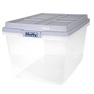 Hefty Brand Storage Bins With Lids On Sale At Target. Prices Start At $5.43
