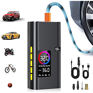 AIPOWAY 180PSI Cordless Portable Tire Inflator w/ 6000mAh Power Bank $13.49 + Free Shipping w/ Prime or orders $35+