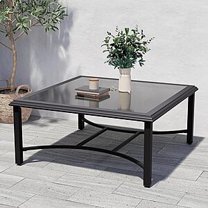 Grand patio Outdoor Glass Coffee Table $50.99