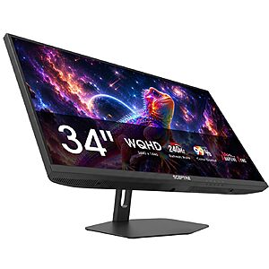 34" Sceptre Prime UWQHD 240Hz VA Ultrawide Gaming Monitor (E345B-QU240T Series) $209.97