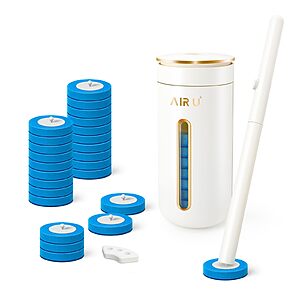 AIR U+ Disposable Toilet Brush, Toilet Bowl Cleaning System with 24 Count Wand Refill $13.85