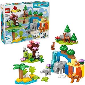$45.99 | 92-Piece LEGO Duplo - 3in1 Wild Animal Families (10446, 2025) at Amazon