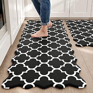 Amazon – Arenarug 2-Pc Scalloped Anti-Fatigue Kitchen Mat Set - $17.99 w/ Code