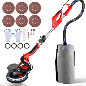 VEVOR 850W Drywall Sander, 800-1750 RPM w/ LED & Vacuum Bag $76.42 Shipped
