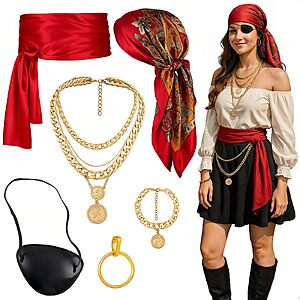 Amazon – Yaliuliu Pirate Costume Accessories Set - $4.99 w/ Code
