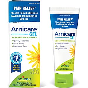 2.6 Ounce Tube Boiron Arnicare Fragrance Free Gel - $5.54 AC & S&S - Amazon (YMMV)