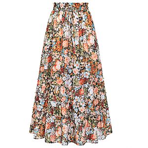 Amazon – Arolina Women's Flowy Tiered Maxi Skirt w/ Pockets - $13.99–$17.49 w/ Code