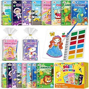 Amazon – ZMLM 48-Pack Watercoloring Books for Kids - $19.99 w/ Code