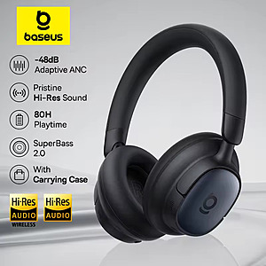 Baseus Bowie MH1 Adaptive ANC Wireless Headphone 48dB; 80H Playtime; free S&H $25.66