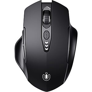 Uineer Tri-Mode Wireless Rechargeable Bluetooth Mouse (Black) $8.99 + Free Shipping w/ Prime or on $35+