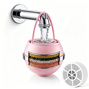LUXICE Bathtub Water Filter for Tub Faucet $9.99 + Free Shipping w/ Prime or on $35+