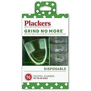 [SnS] $13.30* | 16-Count Plackers Grind, No More Dental Night Guard for Teeth Grinding at Amazon