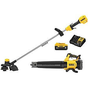 DEWALT Cordless String Trimmer & Brushless Blower Combo Kit, 20V MAX, DCKO215P1 $179.99